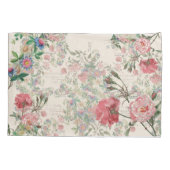 ばら色フランスのな短命なもの及びPassionflowersの枕カバー 枕カバー (裏面)