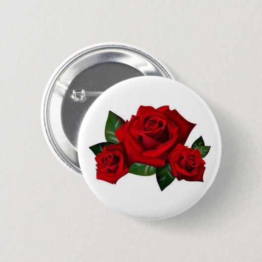 ばら色ボタン 缶バッジ (正面&裏面)