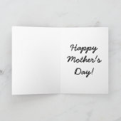 ばら色ヴィンテージおよび谷のユリ カード (内部)