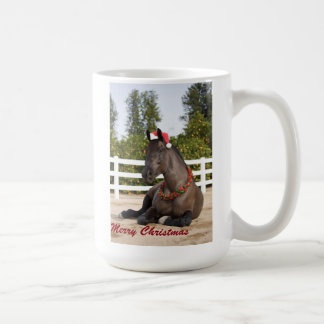 ばん馬のクリスマスのマグ コーヒーマグカップ