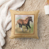 ばん馬の子馬のクッション クッション (ブランケット)