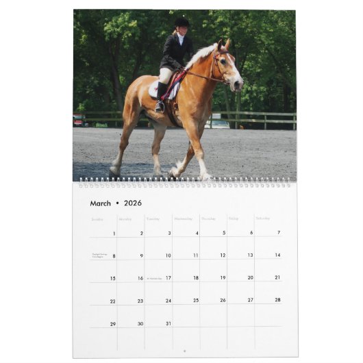 ばん馬 カレンダー (3月 2026)