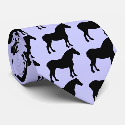 ばん馬(黒) ネクタイ (ロール)