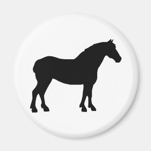 ばん馬(黒) マグネット