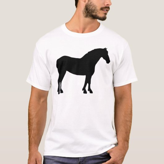 ばん馬(黒) Tシャツ (正面)
