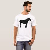ばん馬(黒) Tシャツ (正面フル)