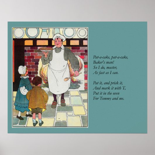 ぱっとケーキ、ぱっとケーキ、ベーカーの男 ポスター (正面)