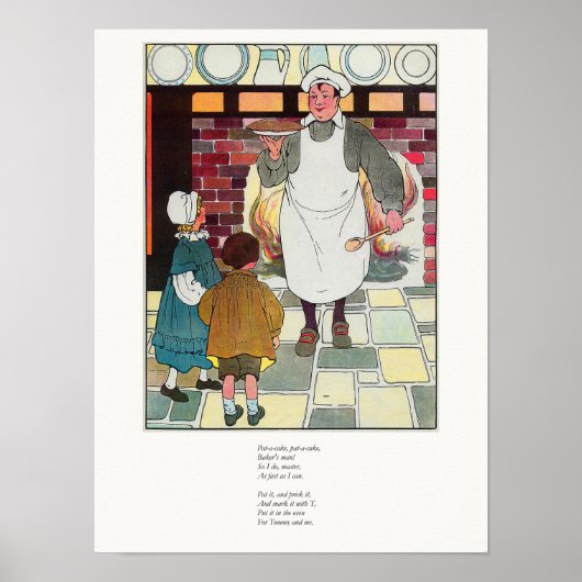 ぱっとケーキ、ぱっとケーキ、ベーカーの男 ポスター (正面)