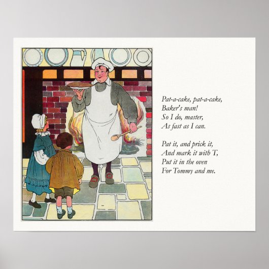 ぱっとケーキ、ぱっとケーキ、ベーカーの男 ポスター (正面)