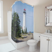 ぱりっとしたポイント灯台シャワー・カーテン シャワーカーテン (インサイチュ)