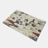 ぱりっとしたレトロパターン ドアマット (アングル)