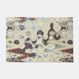 ぱりっとしたレトロパターン ドアマット