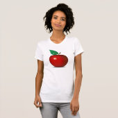 ぱりっとした赤いApple Tシャツ (正面フル)