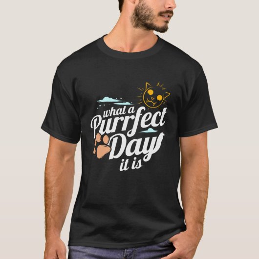 ぱーふぇくとぱーすでいのにゃんこのは爪 Tシャツ (正面)