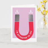 ひきつけたあなたの磁石バレンタインのグリーティングカード カード (黄色い花)