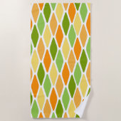 ひき伏せダイヤモンド ビーチタオル (正面)