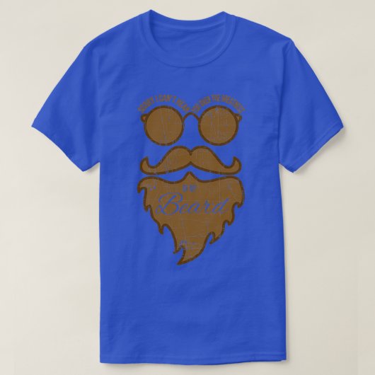 ひげおもしろいごめん聞こえない Tシャツ (デザイン正面)