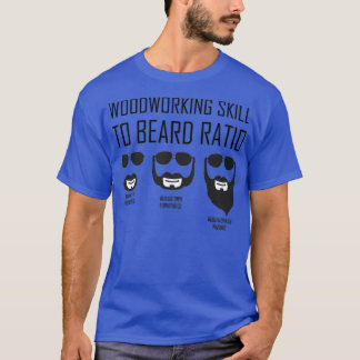ひげおもしろいに対する木工技能クラシックTSh Tシャツ