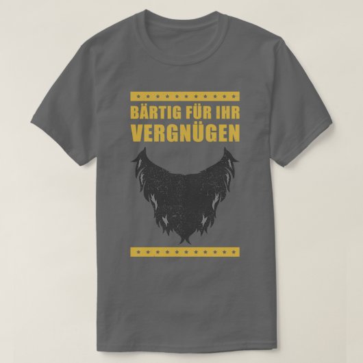 ひげおもしろいひげことわざギフト Tシャツ (デザイン正面)