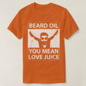 ひげおもしろいひげファン完全ひげ油お意味Lo Tシャツ (デザイン正面)