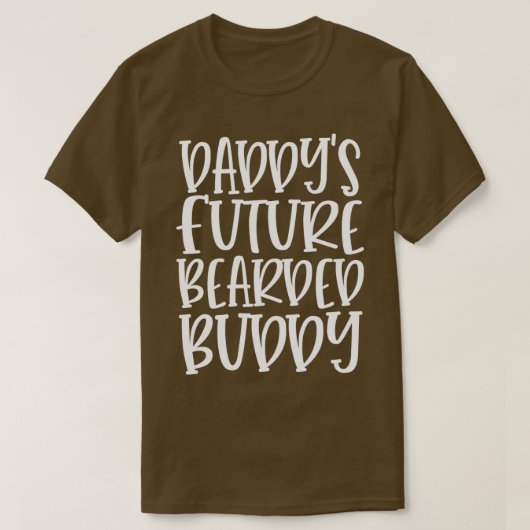 ひげおもしろいギフト男性へダディ未来ひげ Tシャツ (デザイン正面)