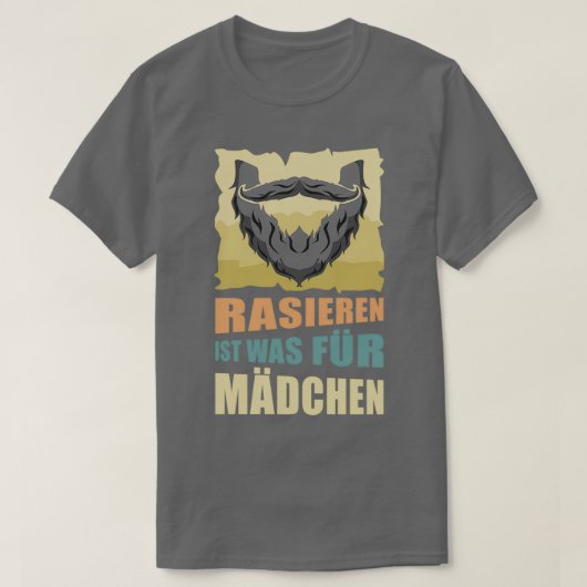ひげおもしろいギフト4 Tシャツ (デザイン正面)