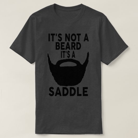 ひげおもしろい引用文ひげではないサドルGfi Tシャツ (デザイン正面)