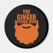 ひげおもしろい引用文ジンジャーヒゲ男 マグネット (正面)