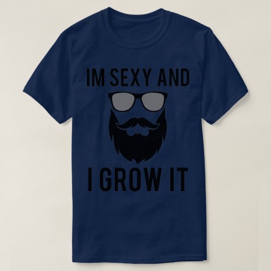ひげおもしろい引用文顔の髪ひげ男性ギフト Tシャツ (デザイン正面)