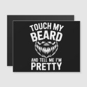 ひげおもしろい引用文Touch私のひげと私はPだと言う (正面/裏面)