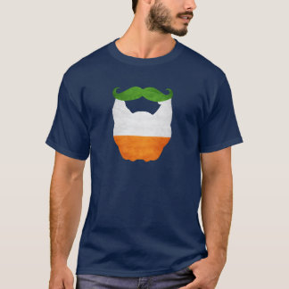 ひげおよび髭のアイルランド人の旗 Tシャツ