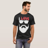 ひげが好きな女の子 Tシャツ (正面フル)