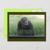 ひげそりを剃らなくちゃ?? ポストカード (正面/裏面)