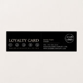 ひげそりを閉じる、メンズ理容師、ロイヤリティカード、 名刺 (内部フラット)