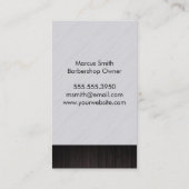 ひげと口ひげの剃りと切り傷 予約カード (裏面)