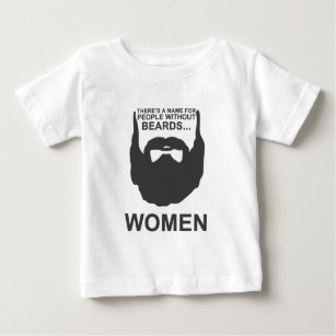 ひげなしに人々の名前があります… 女性 ベビーTシャツ