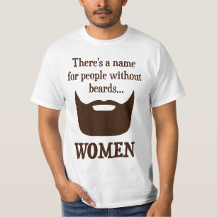 ひげなしに人々の名前があります… 女性 Tシャツ