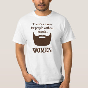 ひげなしに人々の名前があります… 女性 Tシャツ