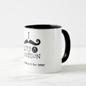 ひげについて質問させて マグカップ (正面右)