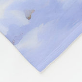 ひげのあるコリーで雪のクリスマスを過ごす フリースブランケット (角)