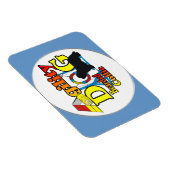 ひげのあるコリーの敏捷性 マグネット (右側)