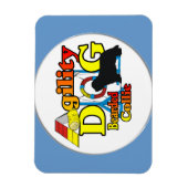 ひげのあるコリーの敏捷性 マグネット (縦)