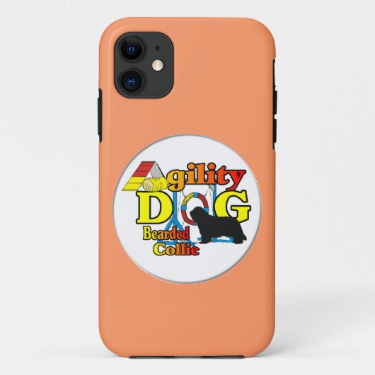 ひげのあるコリーの敏捷性 Case-Mate iPhoneケース (裏面)
