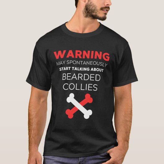 ひげのあるコリー Tシャツ (正面)