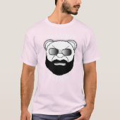 ひげのあるテディ Tシャツ (正面)