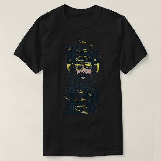 ひげのあるバイキングの責任 Tシャツ (デザイン正面)