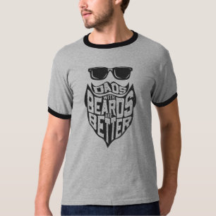 ひげのあるパパおもしろいは、より良い父親の日である Tシャツ