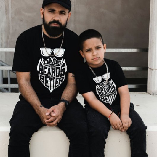 ひげのあるパパおもしろいは、より良い父親の日である Tシャツ