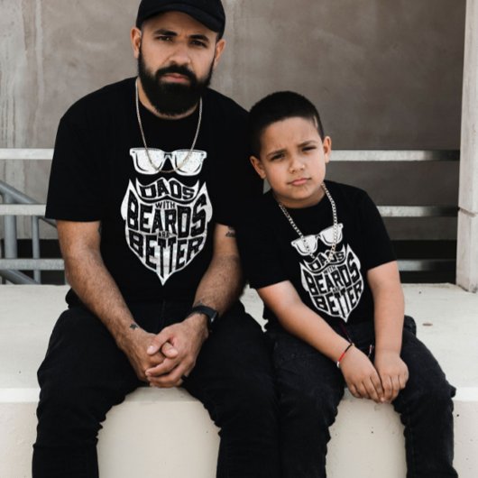 ひげのあるパパおもしろいは、より良い父親の日である Tシャツ