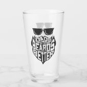 ひげのあるパパおもしろいは、より良い父親の日のフロスである タンブラーグラス (裏面)